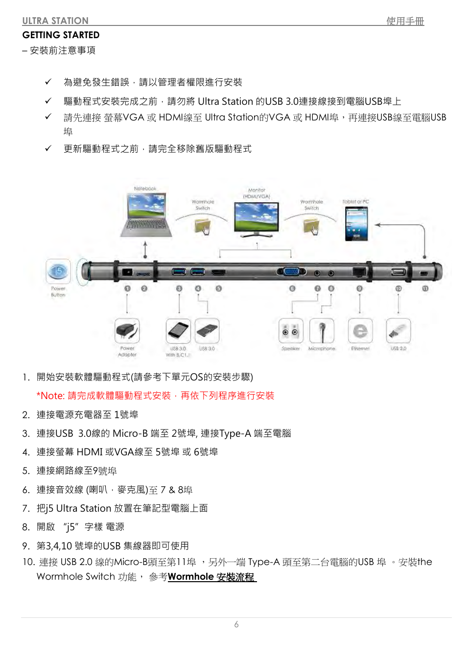Getting started | j5 create JUD500 USB 3.0 Ultra Station User Manual | Page 209 / 244