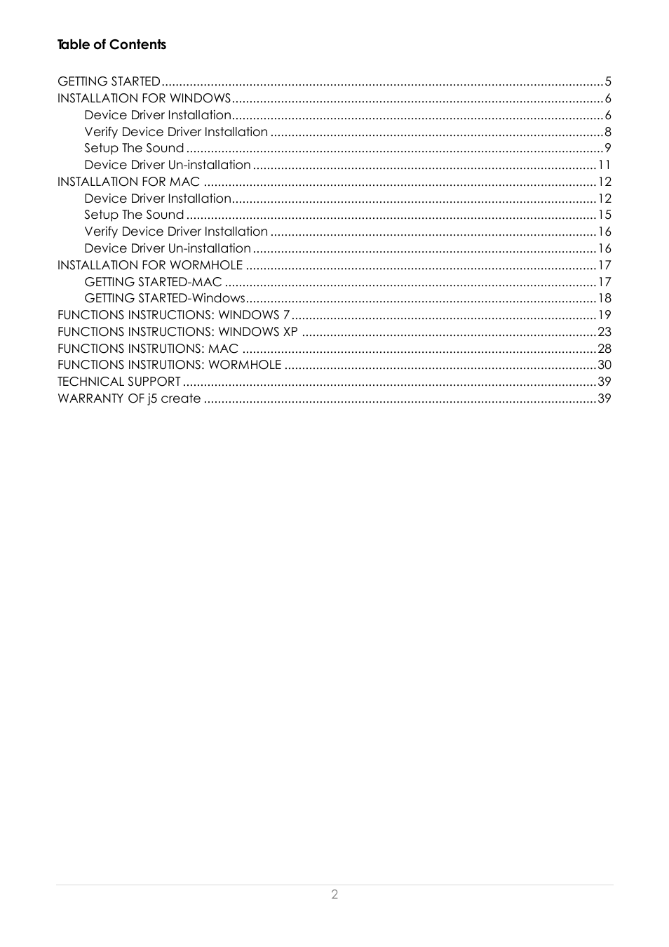 j5 create JUD500 USB 3.0 Ultra Station User Manual | Page 3 / 244