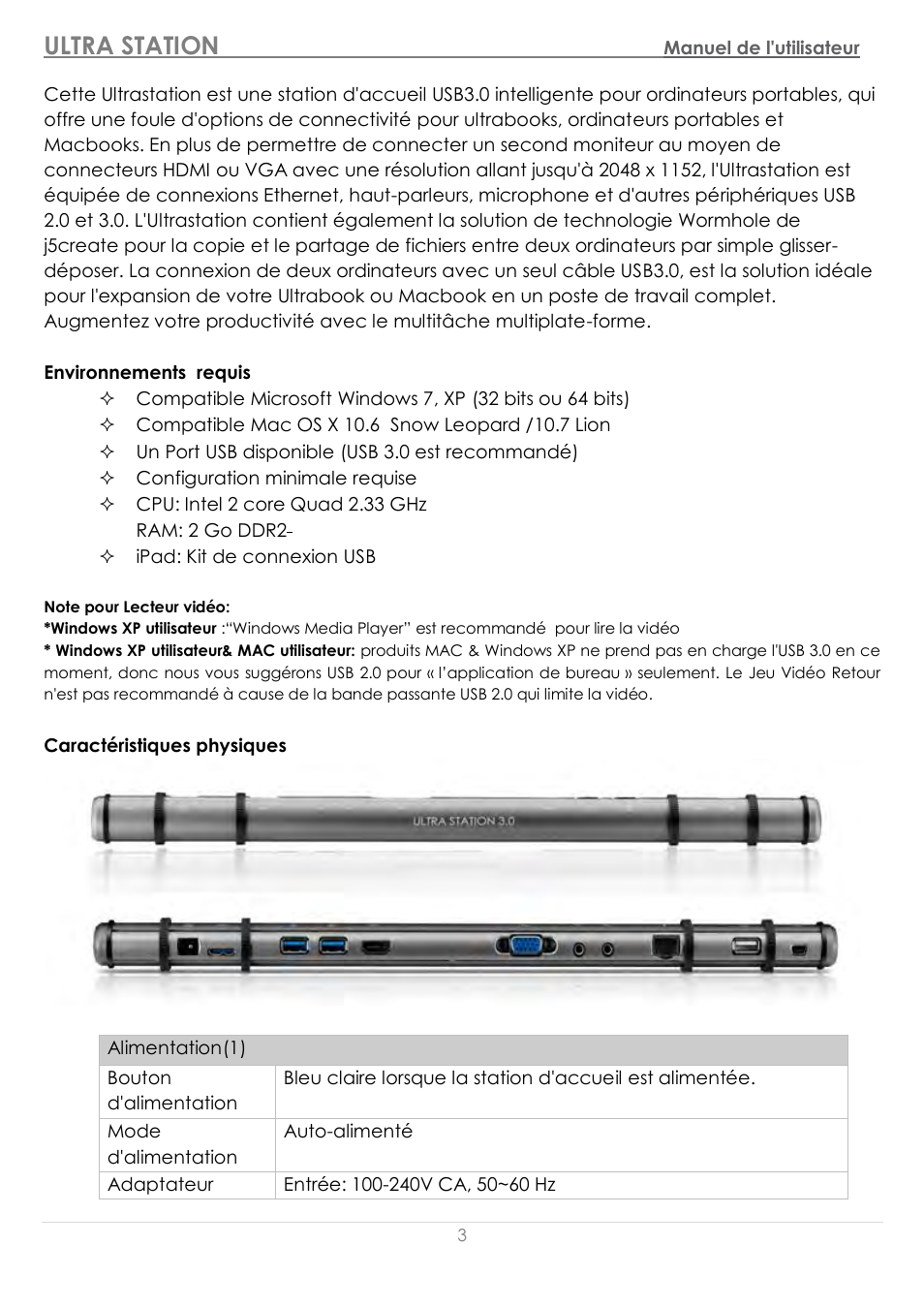 Environnements requis, Ultra station | j5 create JUD500 USB 3.0 Ultra Station User Manual | Page 45 / 244