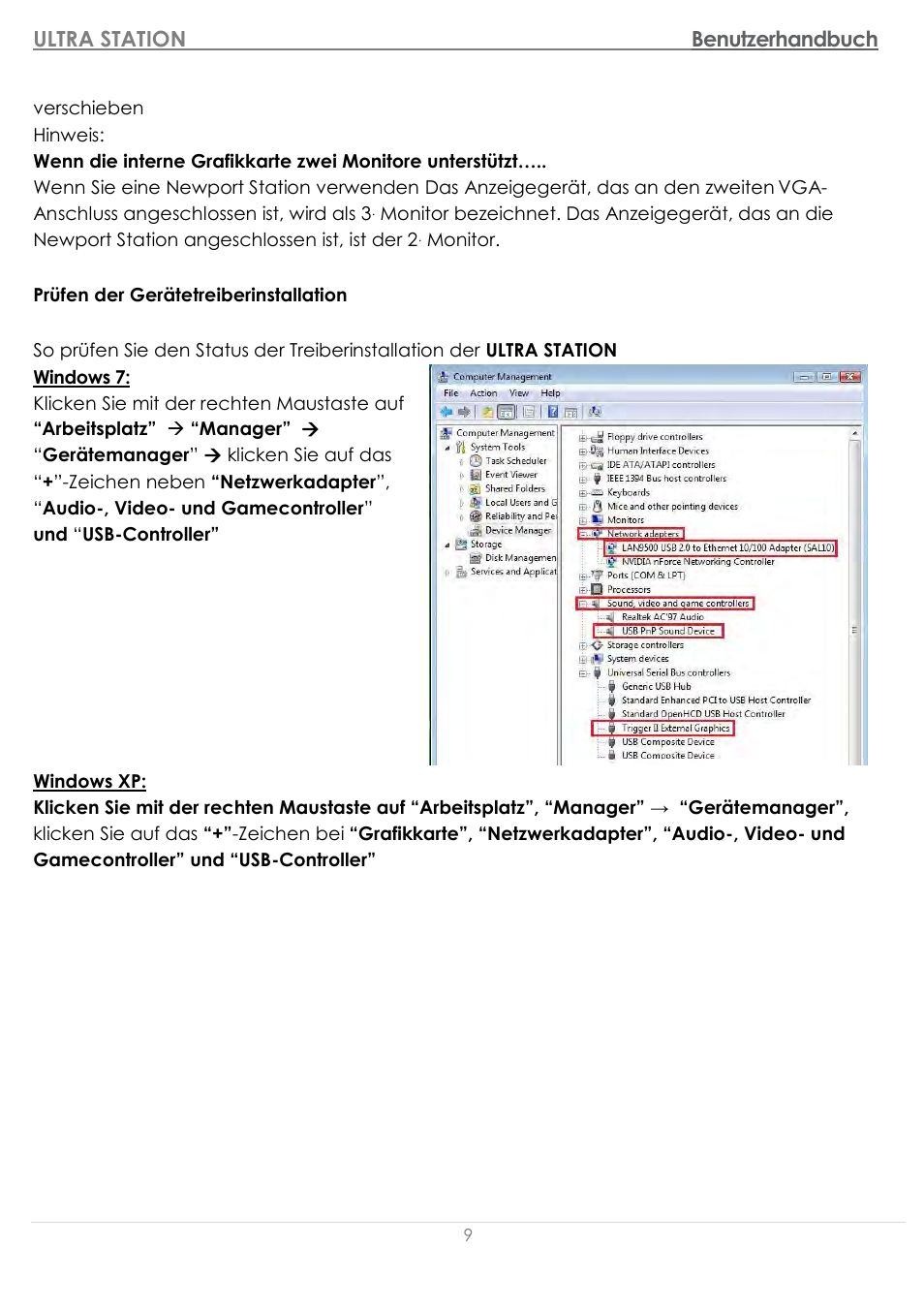 Prüfen der gerä tetreiberinstallation, Ultra station benutzerhandbuch | j5 create JUD500 USB 3.0 Ultra Station User Manual | Page 91 / 244