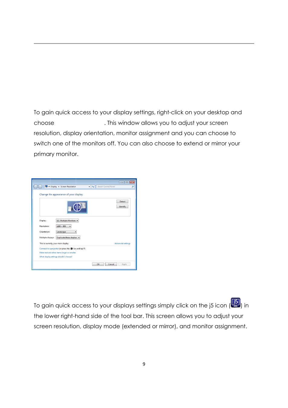 Disp wind, Wind, Play se dows 7 | Dows x, Ttings 7/8 | j5 create JUD480 USB 3.0 BOOMERANG STATION User Manual | Page 10 / 122