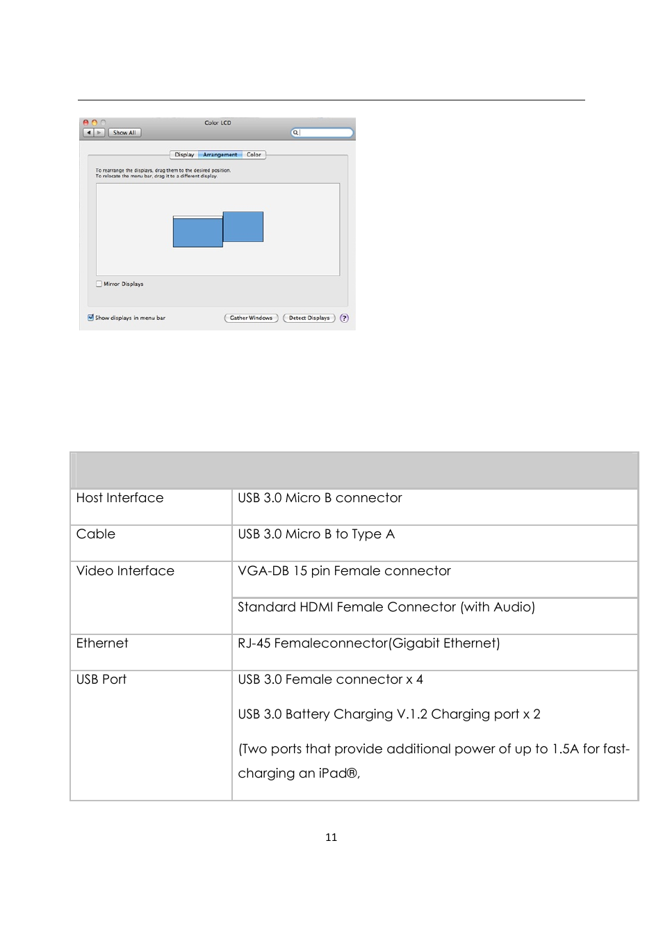 Specifications | j5 create JUD480 USB 3.0 BOOMERANG STATION User Manual | Page 12 / 122