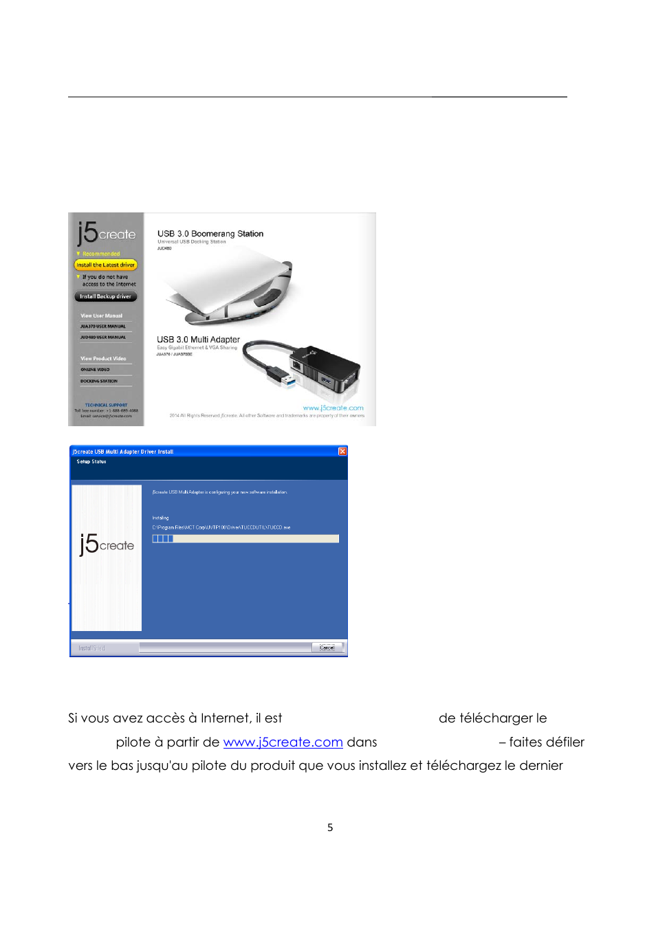 Installation du pilote windows xp/7/8, Usb3.0 boomerang station | j5 create JUD480 USB 3.0 BOOMERANG STATION User Manual | Page 26 / 122