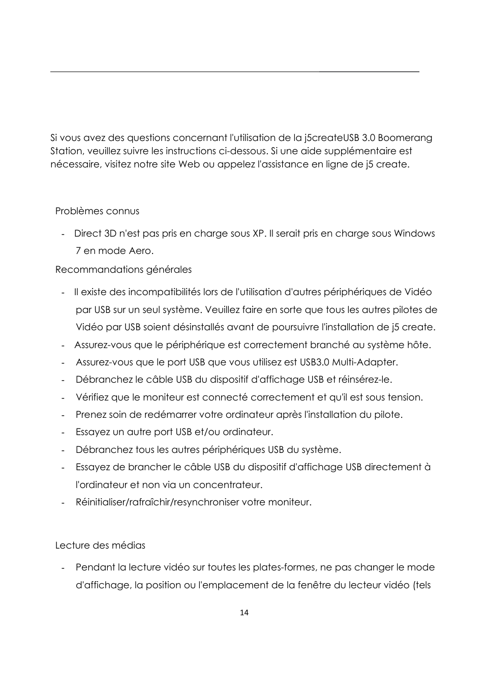 Depannage, Usb3.0 boomerang station | j5 create JUD480 USB 3.0 BOOMERANG STATION User Manual | Page 35 / 122