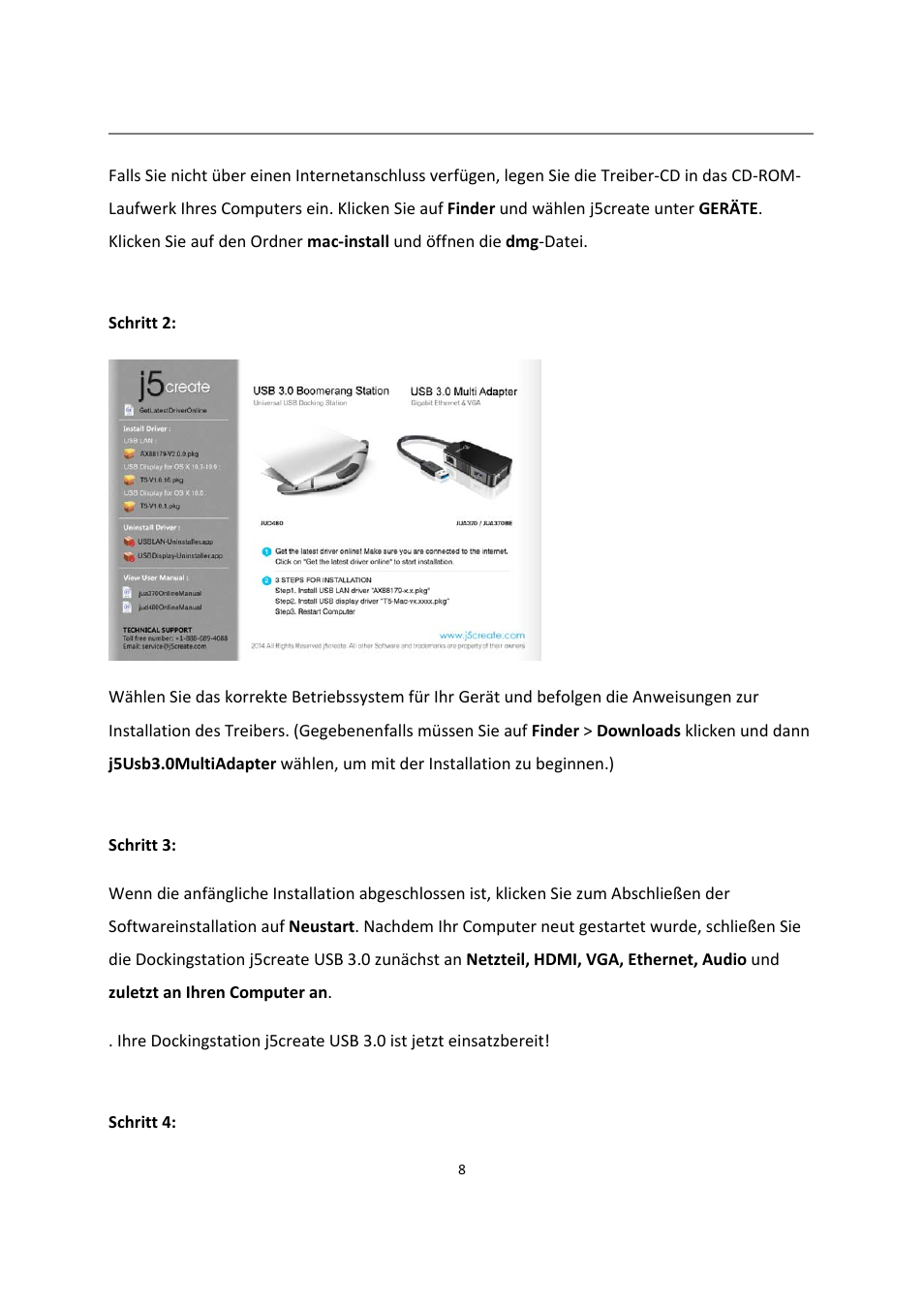 j5 create JUD480 USB 3.0 BOOMERANG STATION User Manual | Page 49 / 122