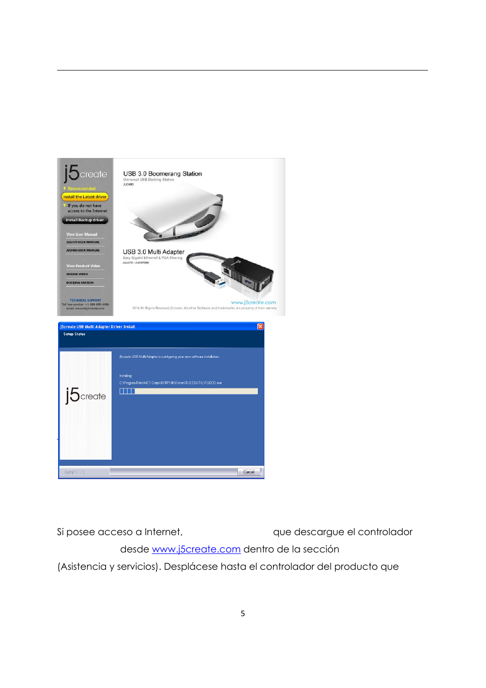 Instalación del controlador windows xp/7/8 | j5 create JUD480 USB 3.0 BOOMERANG STATION User Manual | Page 68 / 122