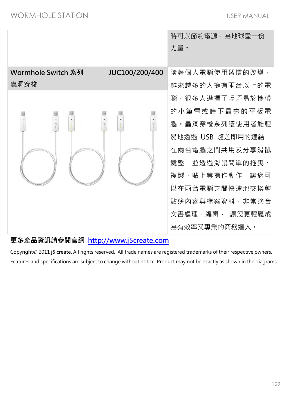 j5 create JUH320v2 USB 3.0 Wormhole Station User Manual | Page 129 / 155