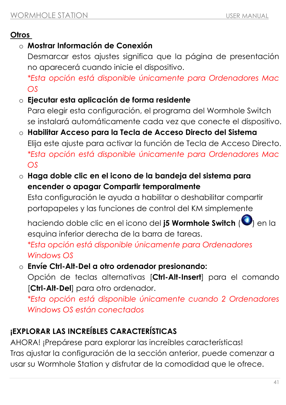 Otros, Explorar las increíbles características | j5 create JUH320v2 USB 3.0 Wormhole Station User Manual | Page 41 / 155