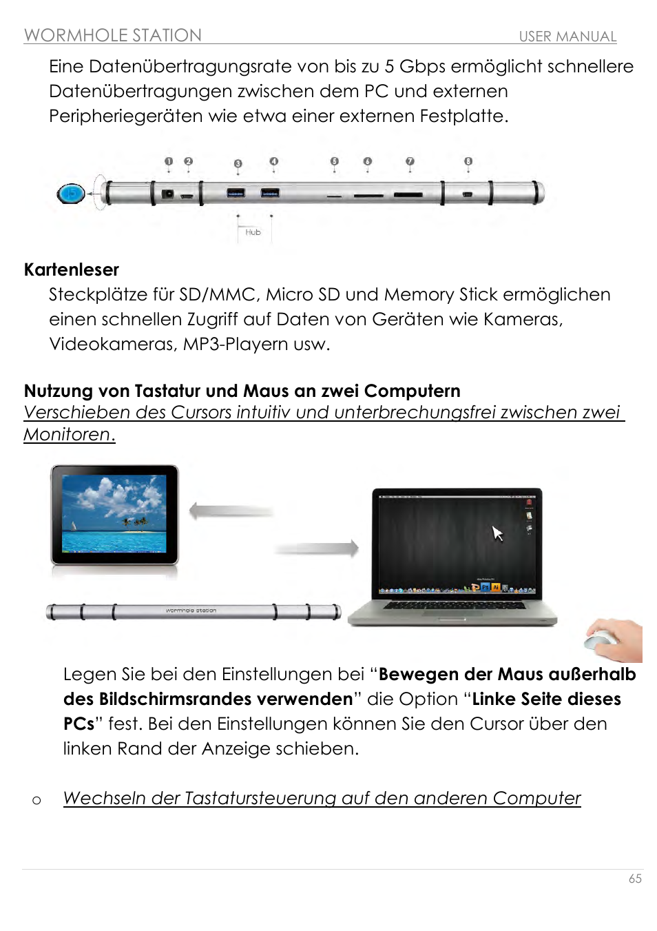 j5 create JUH320v2 USB 3.0 Wormhole Station User Manual | Page 65 / 155