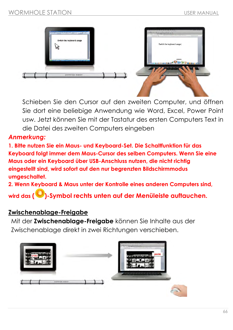 Zwischenablage-freigabe | j5 create JUH320v2 USB 3.0 Wormhole Station User Manual | Page 66 / 155