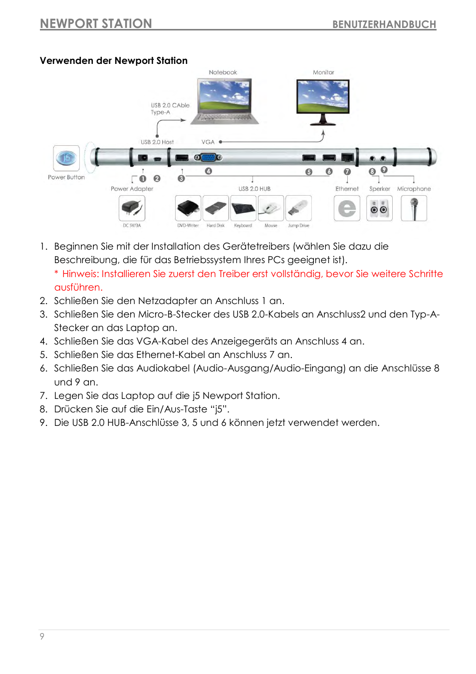 Newport station | j5 create JUD200 USB 2.0 Newport Station User Manual | Page 100 / 350