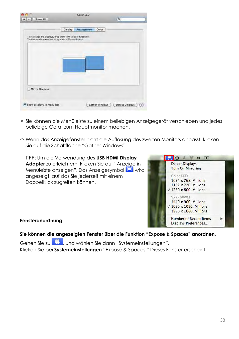 Fensteranordnung | j5 create JUD200 USB 2.0 Newport Station User Manual | Page 129 / 350