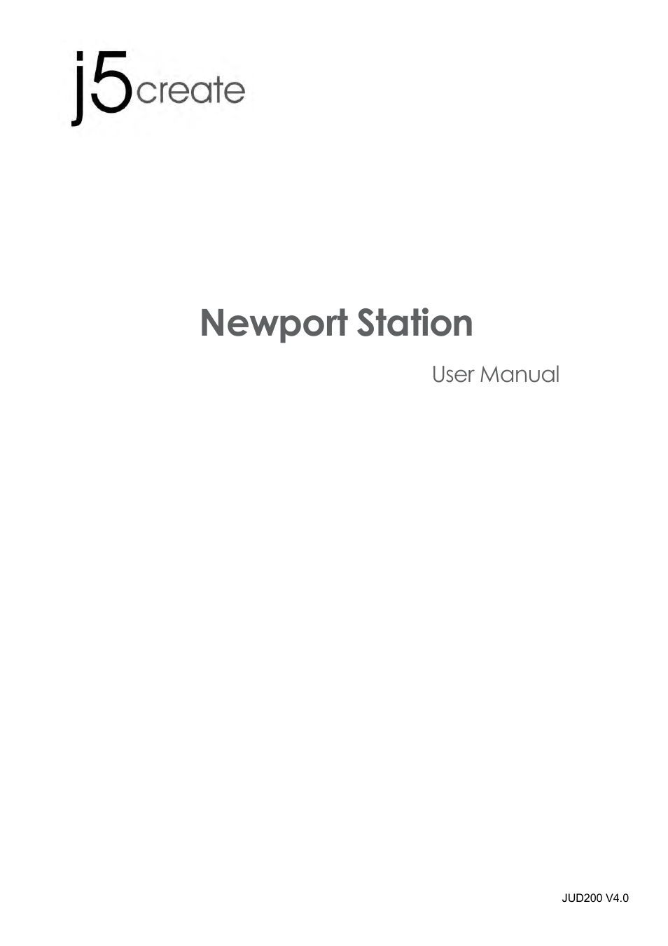 Jud200_manual_englishv4_20121026, User manual, Newport station | j5 create JUD200 USB 2.0 Newport Station User Manual | Page 2 / 350