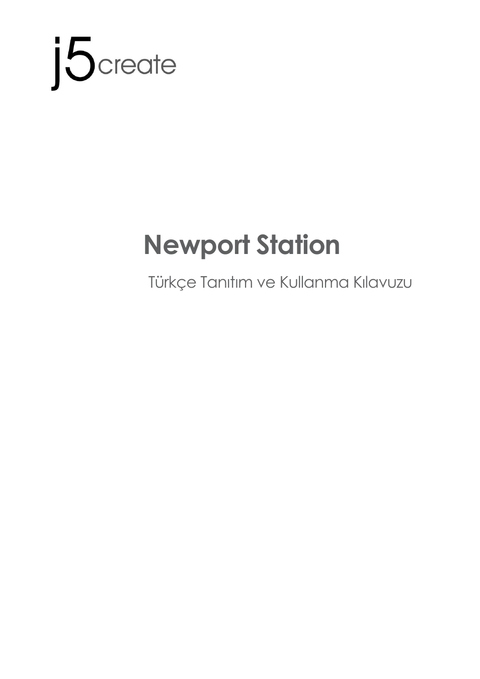 Jud200_manual_turkish_v3_09142011, Kullanma kılavuzu, Newport station | j5 create JUD200 USB 2.0 Newport Station User Manual | Page 283 / 350