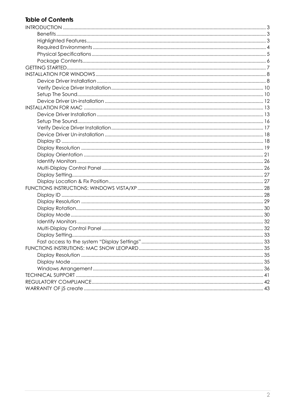 j5 create JUD200 USB 2.0 Newport Station User Manual | Page 3 / 350