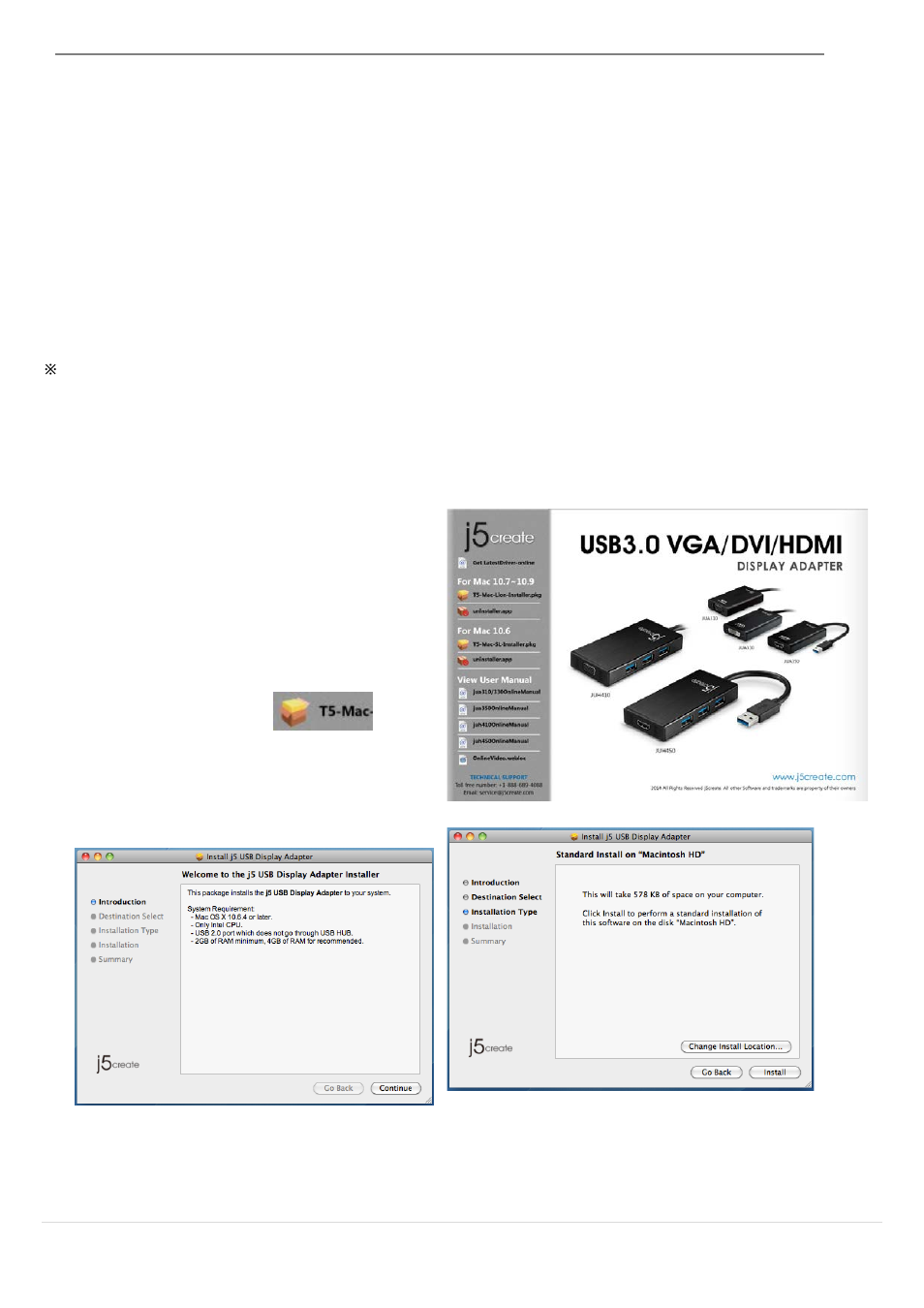 Instalación para mac, Instalación del controlador del dispositivo | j5 create JUH450 USB 3.0 HDMI & 3-Port HUB User Manual | Page 146 / 200