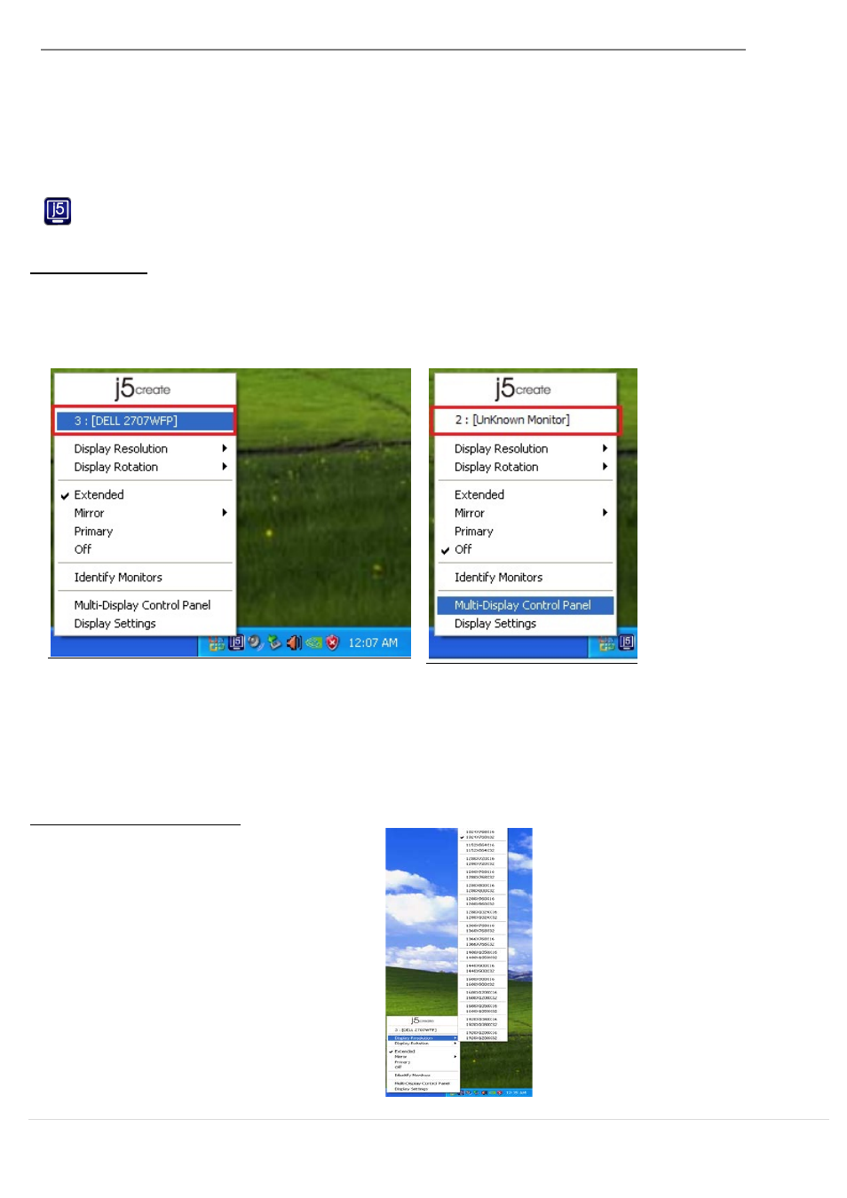 Instrucciones de las funciones: windows xp | j5 create JUH450 USB 3.0 HDMI & 3-Port HUB User Manual | Page 154 / 200