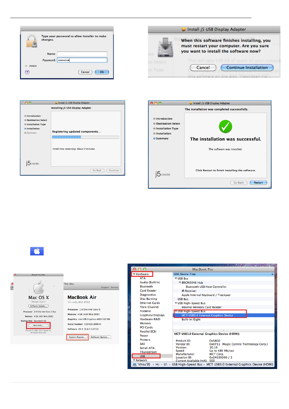 Verify device driver installation, Usb 3.0 multi-adapter | j5 create JUH410 USB 3.0 VGA & 3-Port HUB User Manual | Page 14 / 174