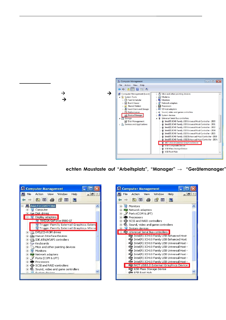 Prüfen der gerätetreiberinstallation | j5 create JUH410 USB 3.0 VGA & 3-Port HUB User Manual | Page 67 / 174