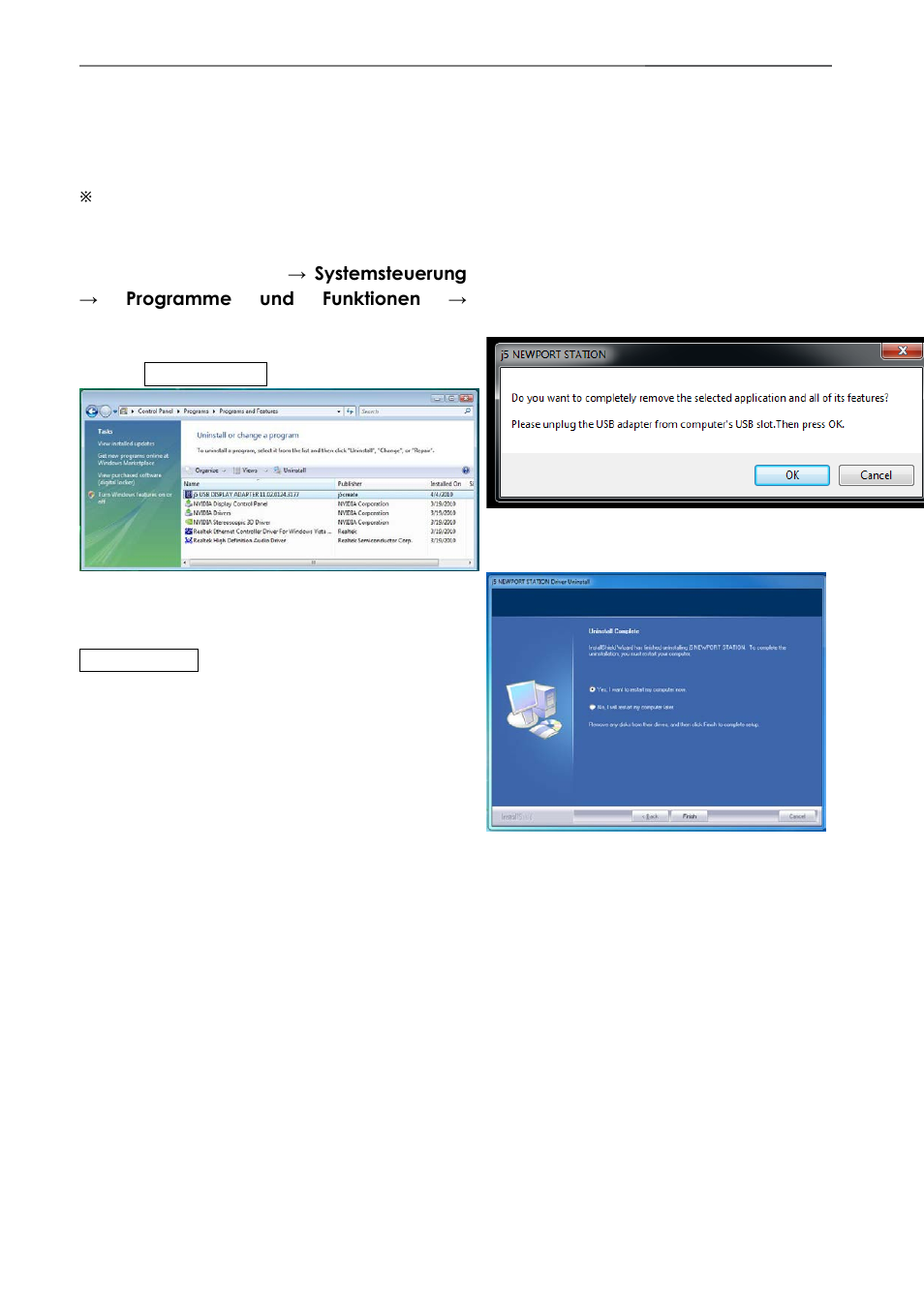 Deinstallieren des gerätetreibers | j5 create JUH410 USB 3.0 VGA & 3-Port HUB User Manual | Page 68 / 174