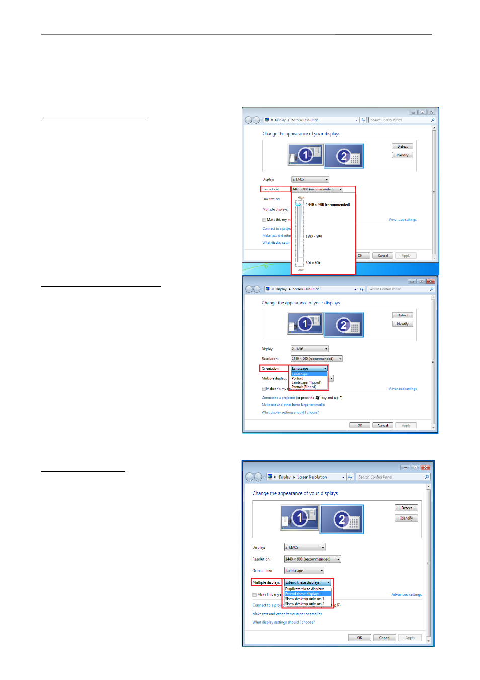 Instructions sur les fonctions: windnows 8, 7 | j5 create JUH410 USB 3.0 VGA & 3-Port HUB User Manual | Page 72 / 174