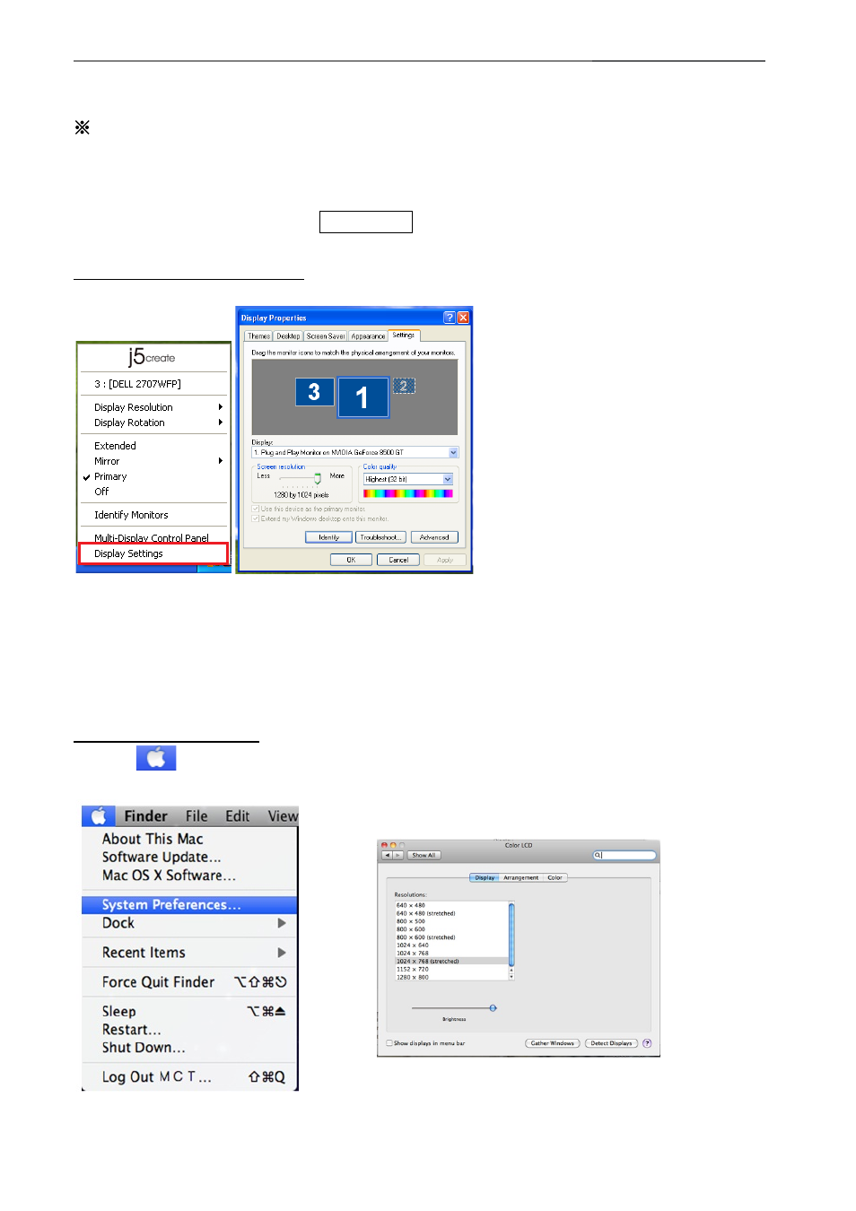 Instructions sur les fonctions: mac | j5 create JUH410 USB 3.0 VGA & 3-Port HUB User Manual | Page 79 / 174