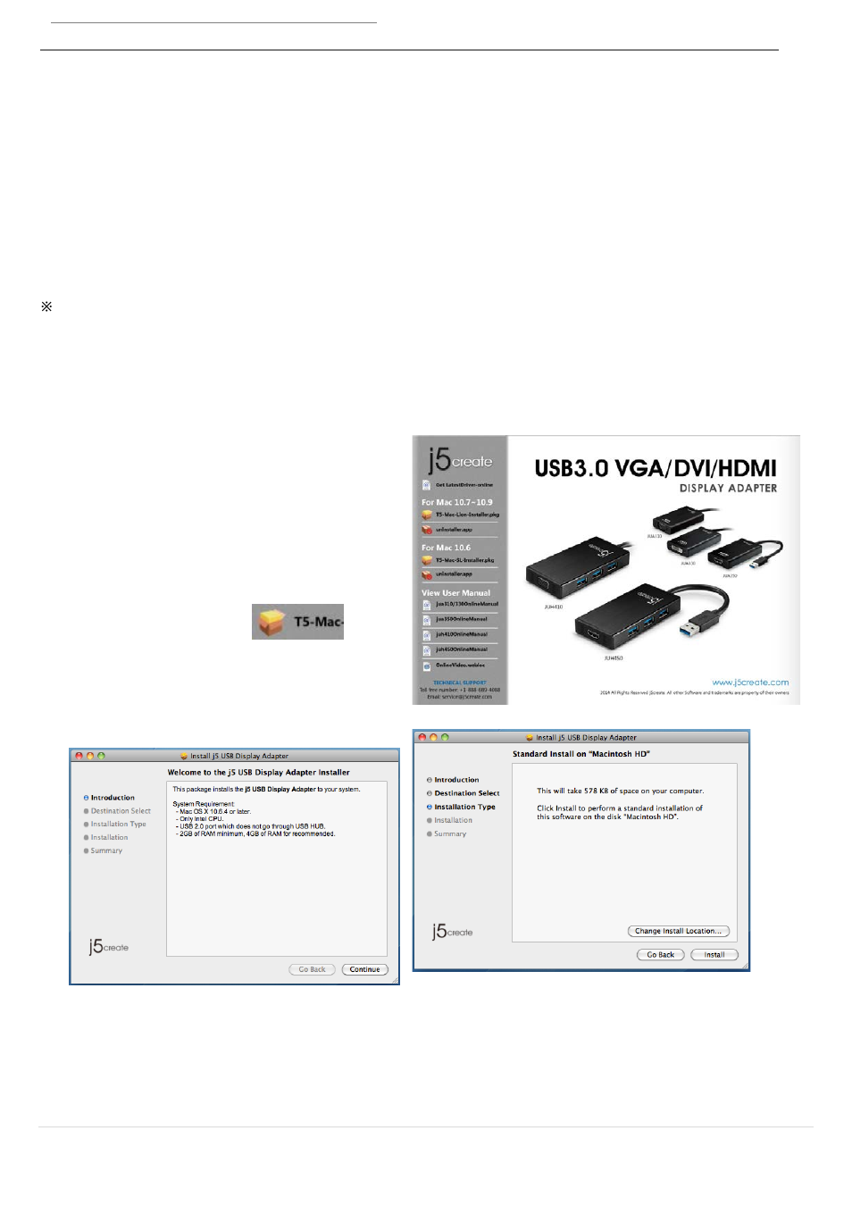 Instalación para mac, Instalación del controlador del dispositivo | j5 create JUH410 USB 3.0 VGA & 3-Port HUB User Manual | Page 95 / 174