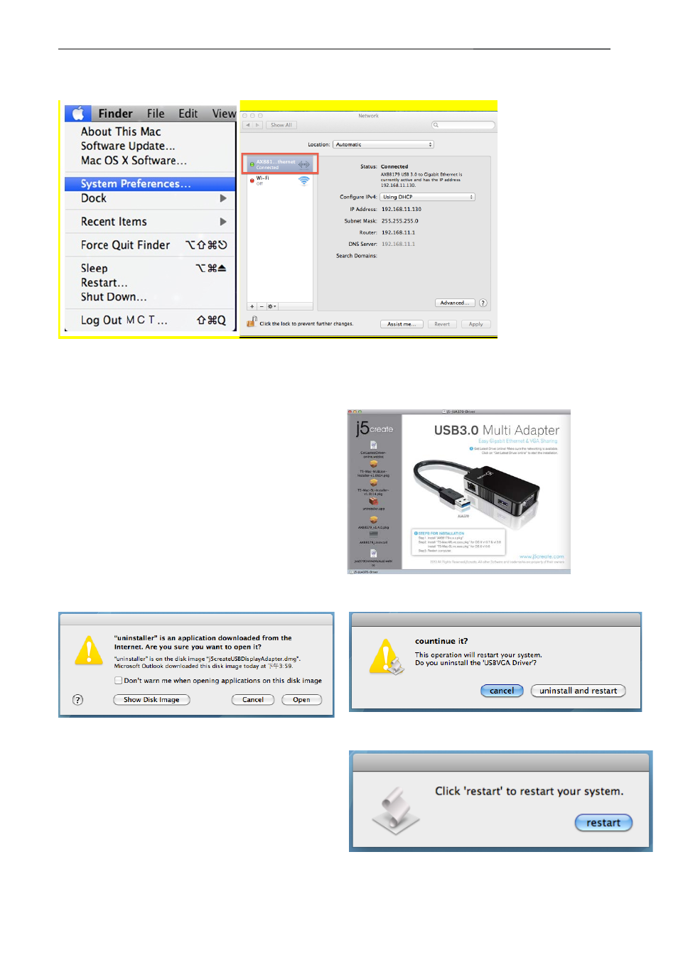 Deinstallieren des gerätetreibers | j5 create JUA370 - USB 3.0 Multi-Adapter VGA & Gigabit Ethernet User Manual | Page 72 / 181