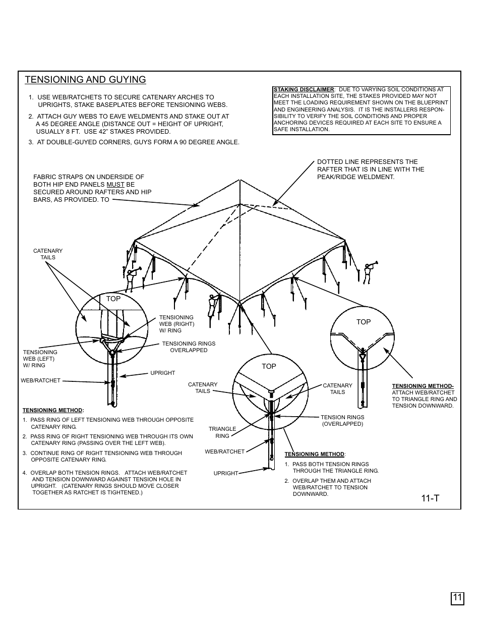 11 tensioning and guying | Anchor Industries NAV50-1204 User Manual | Page 12 / 18