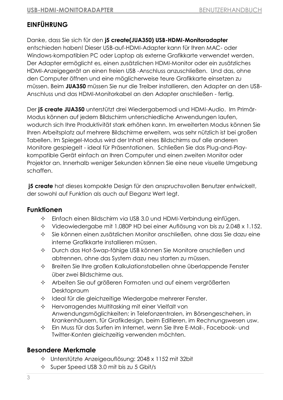 Einfü hrung | j5 create JUA350 - USB 3.0 HDMI Display Adapter User Manual | Page 120 / 425