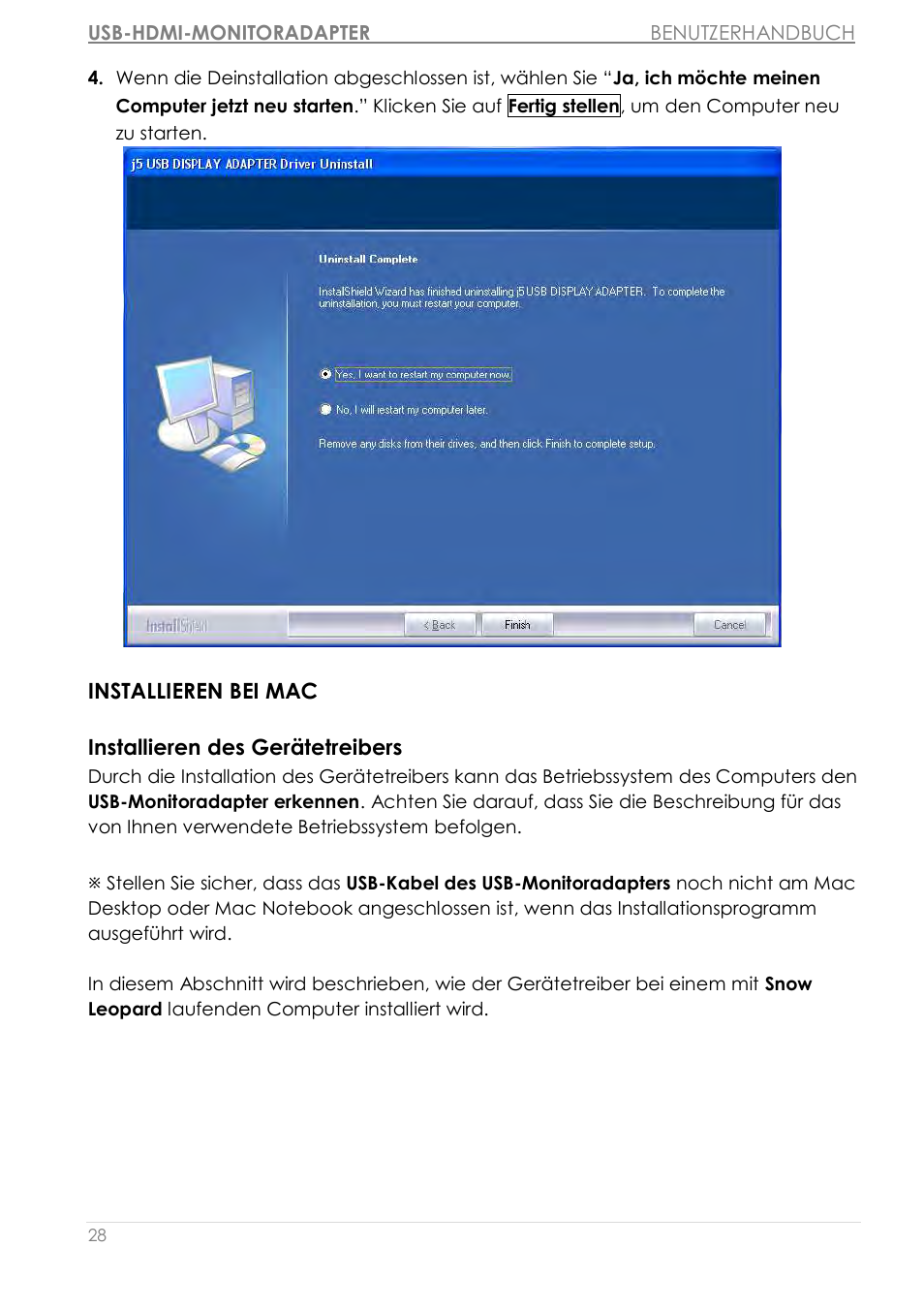 Installieren bei mac | j5 create JUA350 - USB 3.0 HDMI Display Adapter User Manual | Page 145 / 425