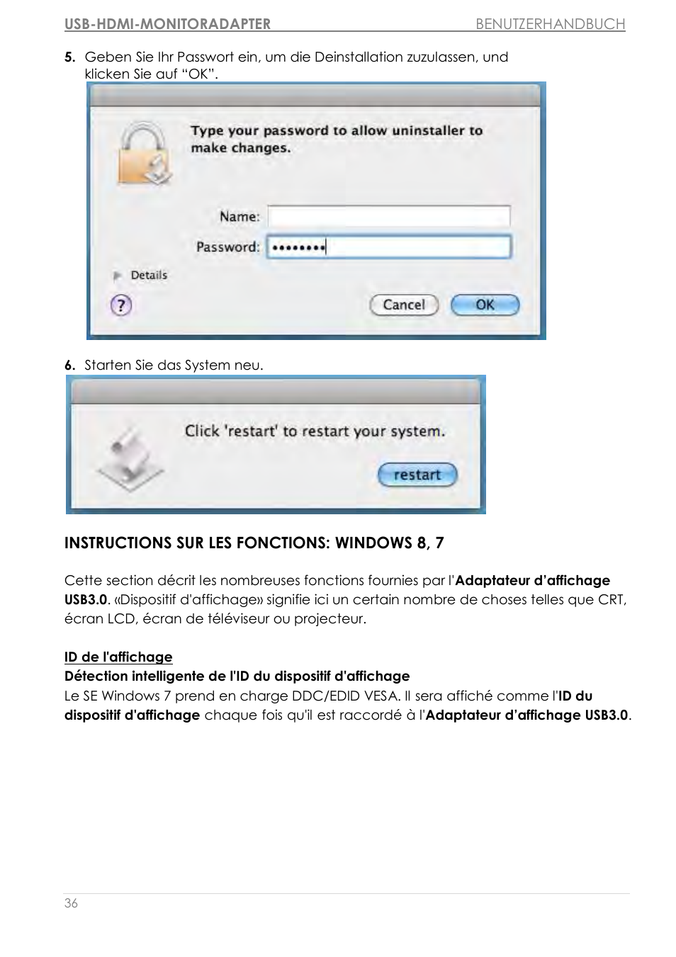 Instructions sur les fonctions: windows 8, 7 | j5 create JUA350 - USB 3.0 HDMI Display Adapter User Manual | Page 153 / 425