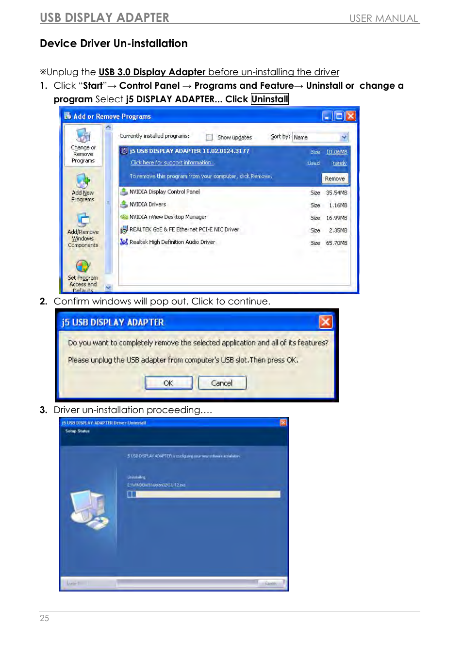 Usb display adapter | j5 create JUA350 - USB 3.0 HDMI Display Adapter User Manual | Page 26 / 425