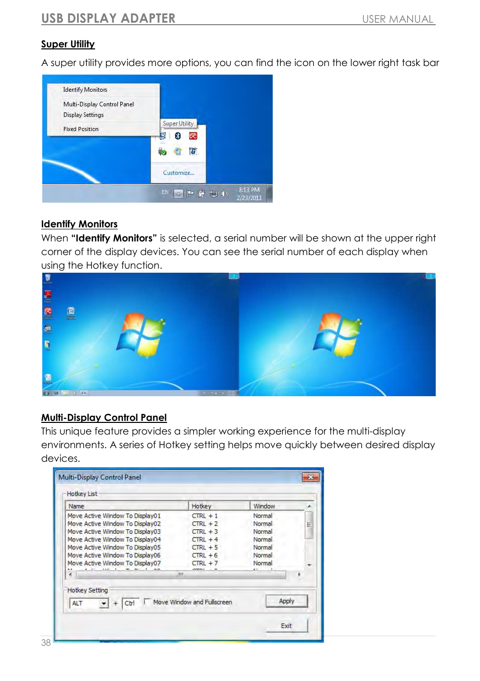 Usb display adapter | j5 create JUA350 - USB 3.0 HDMI Display Adapter User Manual | Page 39 / 425