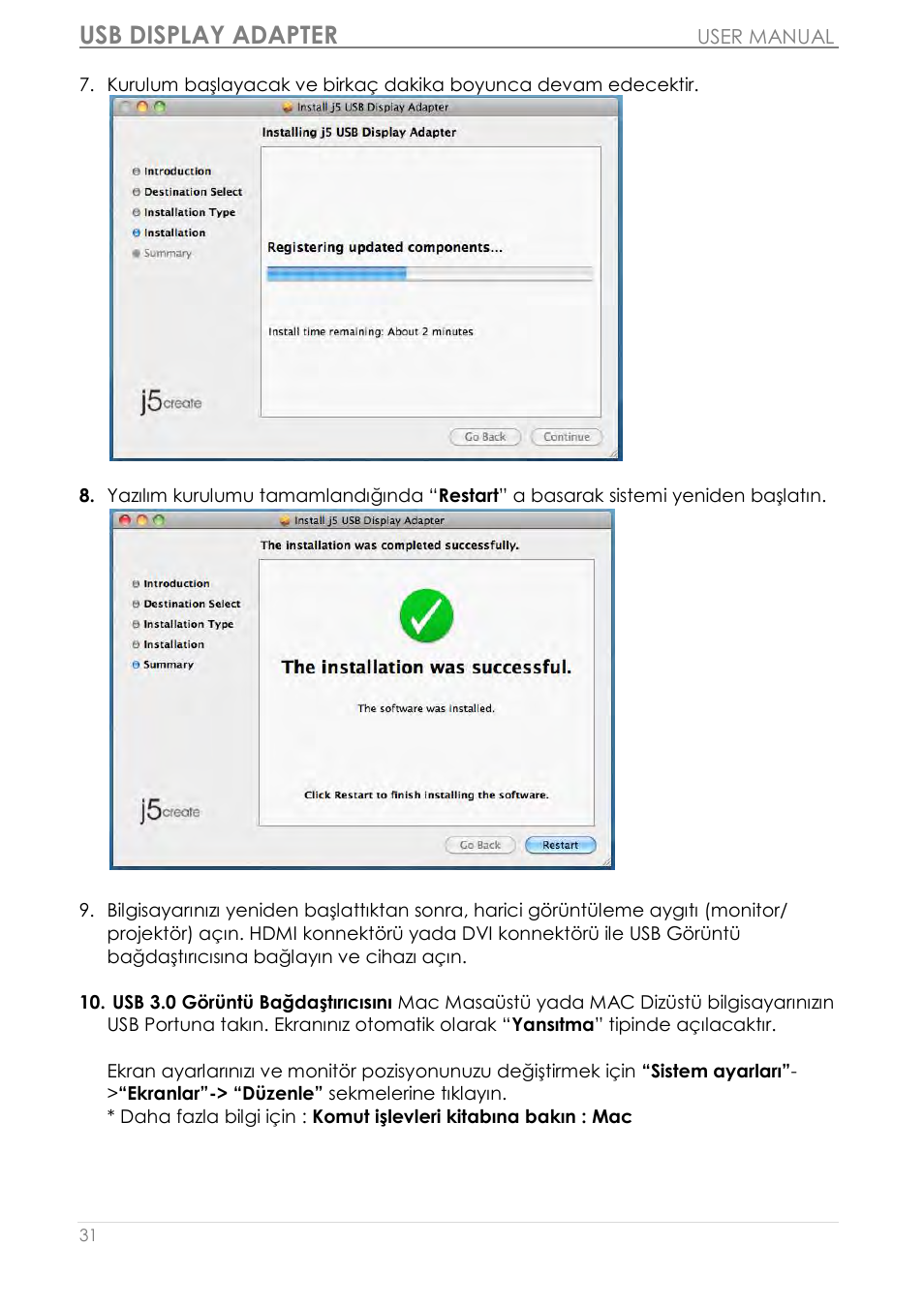 Usb display adapter | j5 create JUA350 - USB 3.0 HDMI Display Adapter User Manual | Page 396 / 425