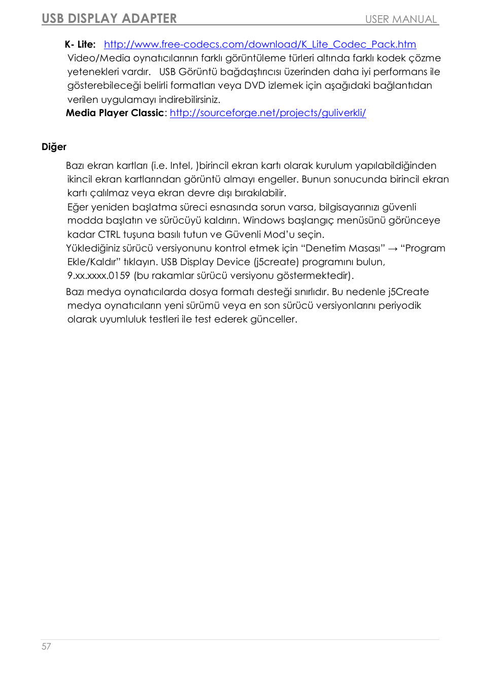 Usb display adapter | j5 create JUA350 - USB 3.0 HDMI Display Adapter User Manual | Page 422 / 425