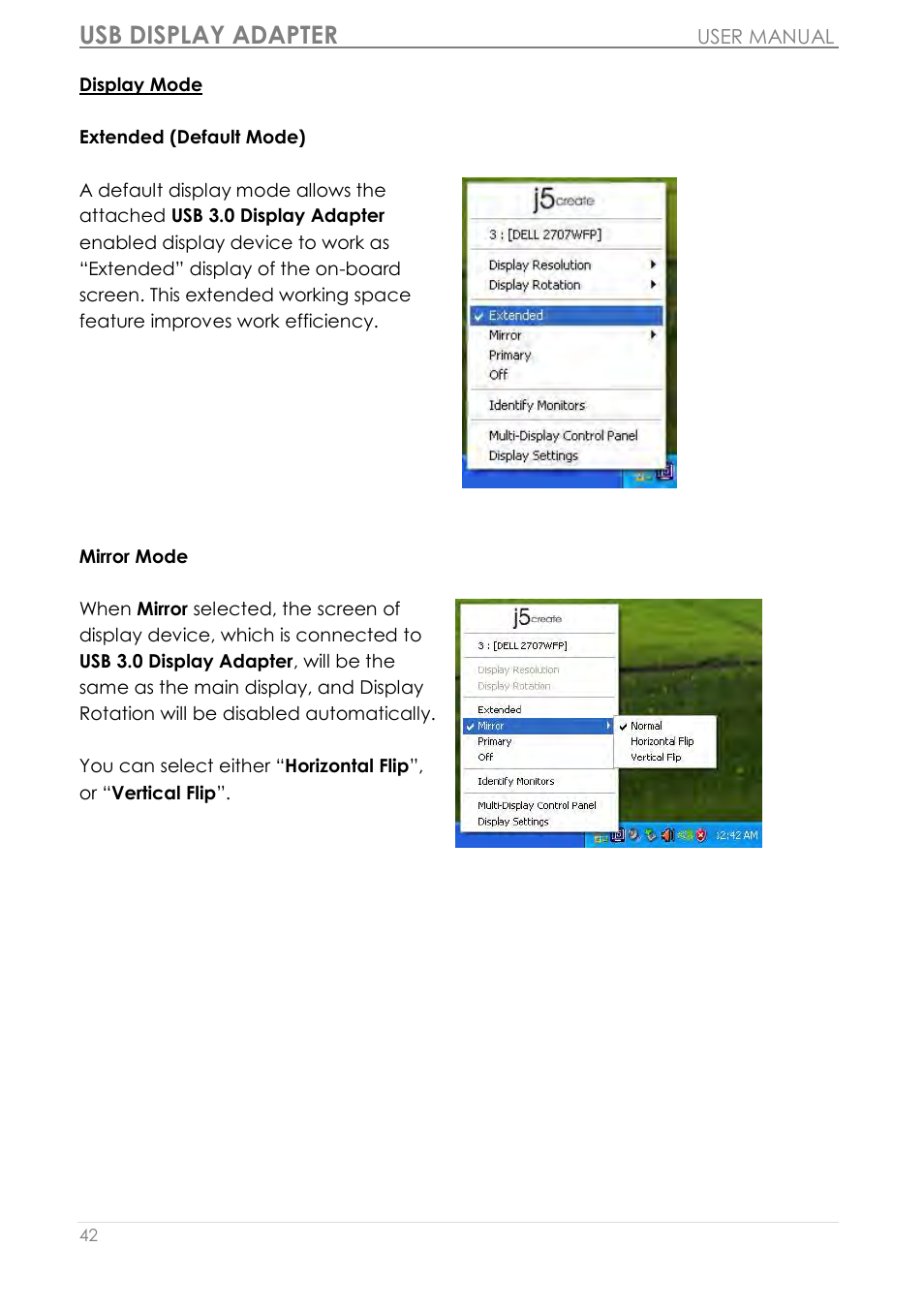 Usb display adapter | j5 create JUA350 - USB 3.0 HDMI Display Adapter User Manual | Page 43 / 425