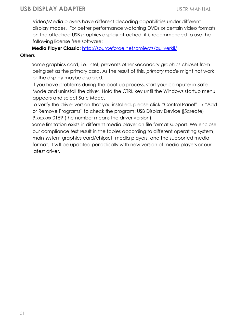 Usb display adapter | j5 create JUA350 - USB 3.0 HDMI Display Adapter User Manual | Page 52 / 425