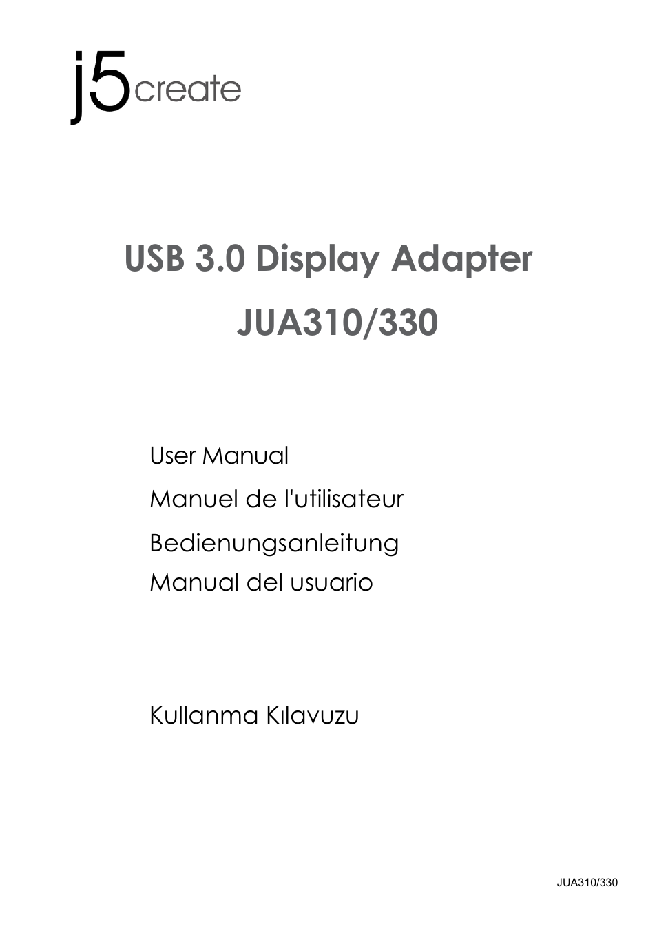 j5 create JUA310 - USB 3.0 VGA Display Adapter User Manual | 413 pages