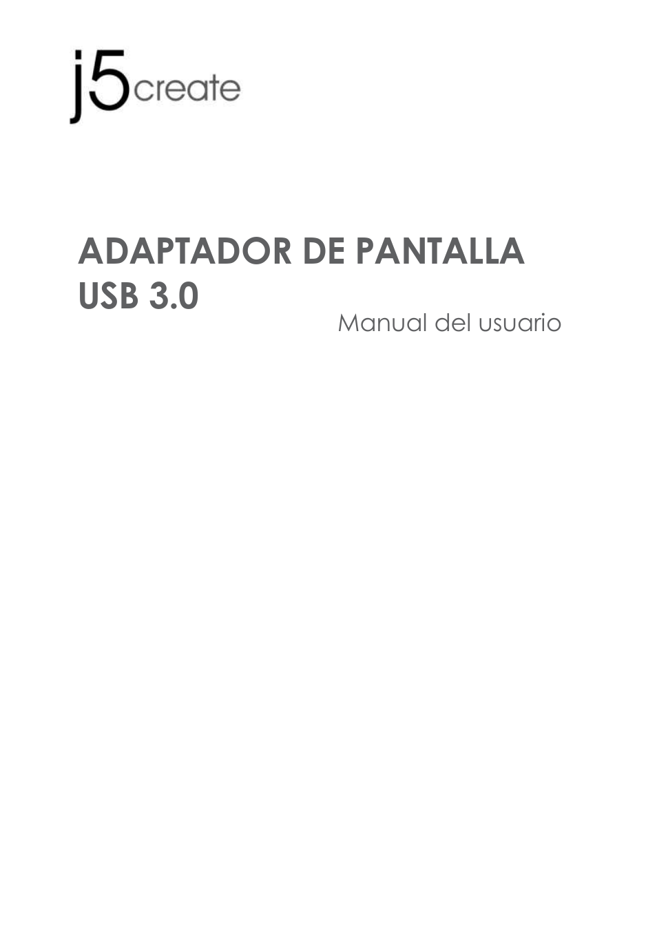 Jua310.330_manual_spanish_130517, Manual del usuario, Adaptador de pantalla usb 3.0 | j5 create JUA310 - USB 3.0 VGA Display Adapter User Manual | Page 181 / 413