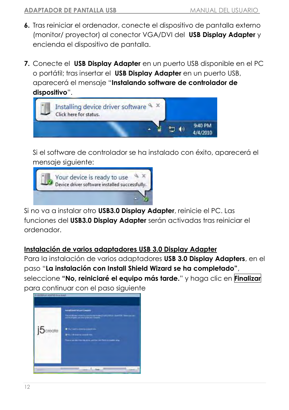 j5 create JUA310 - USB 3.0 VGA Display Adapter User Manual | Page 192 / 413