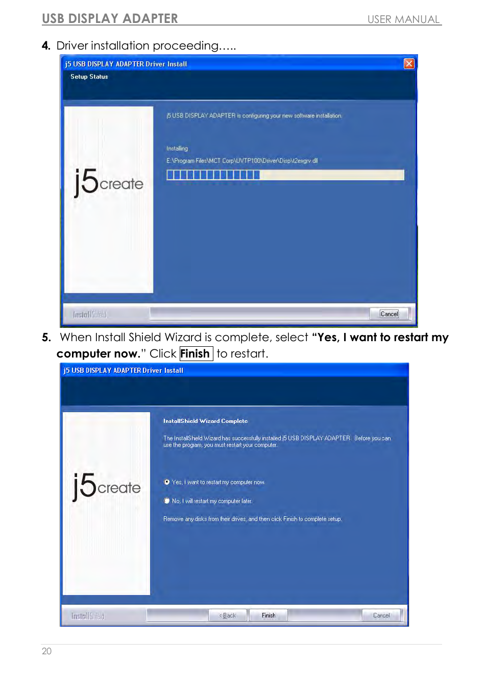 Usb display adapter | j5 create JUA310 - USB 3.0 VGA Display Adapter User Manual | Page 21 / 413