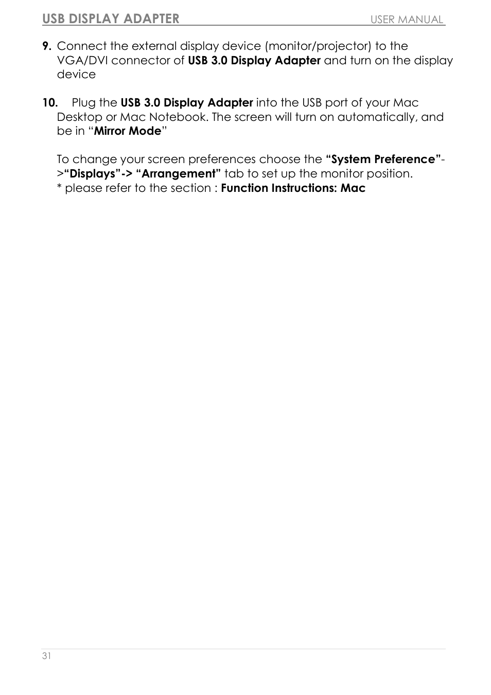 Usb display adapter | j5 create JUA310 - USB 3.0 VGA Display Adapter User Manual | Page 32 / 413