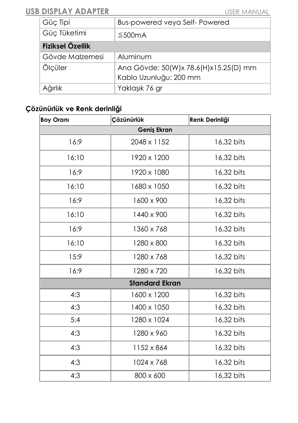 Usb display adapter | j5 create JUA310 - USB 3.0 VGA Display Adapter User Manual | Page 365 / 413