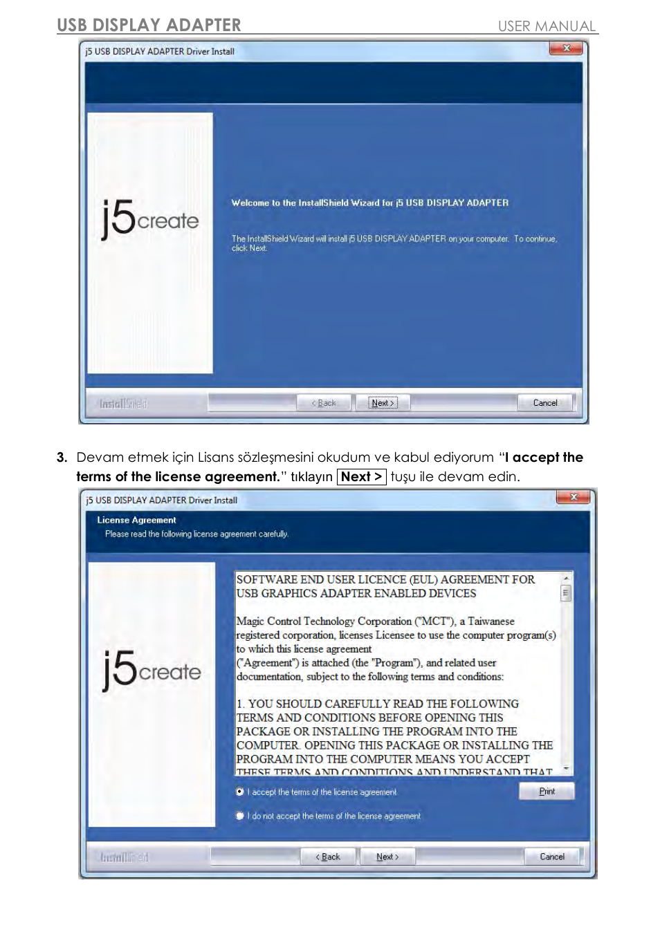 Usb display adapter | j5 create JUA310 - USB 3.0 VGA Display Adapter User Manual | Page 368 / 413