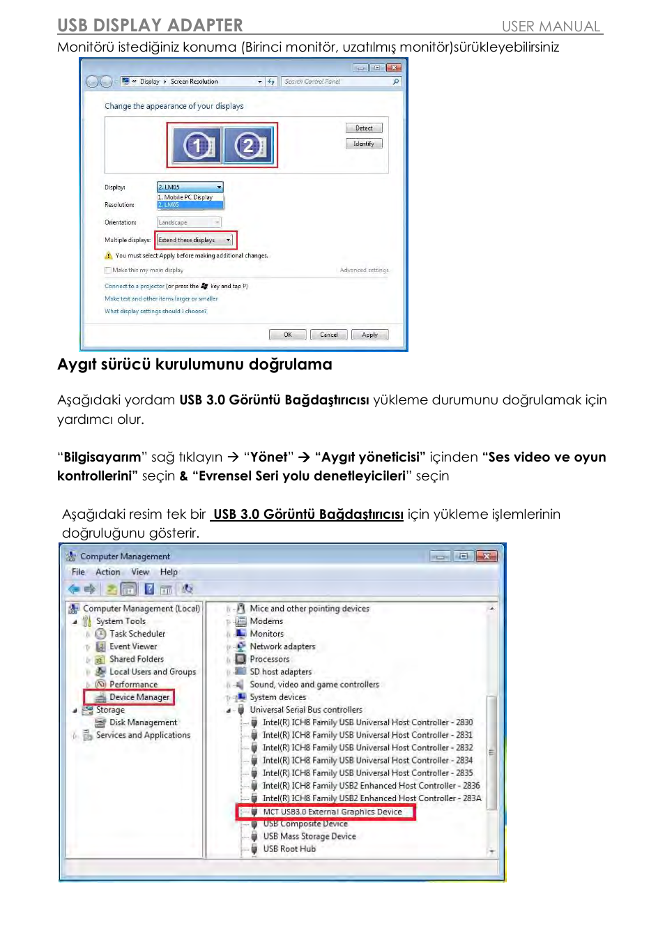 Usb display adapter | j5 create JUA310 - USB 3.0 VGA Display Adapter User Manual | Page 372 / 413
