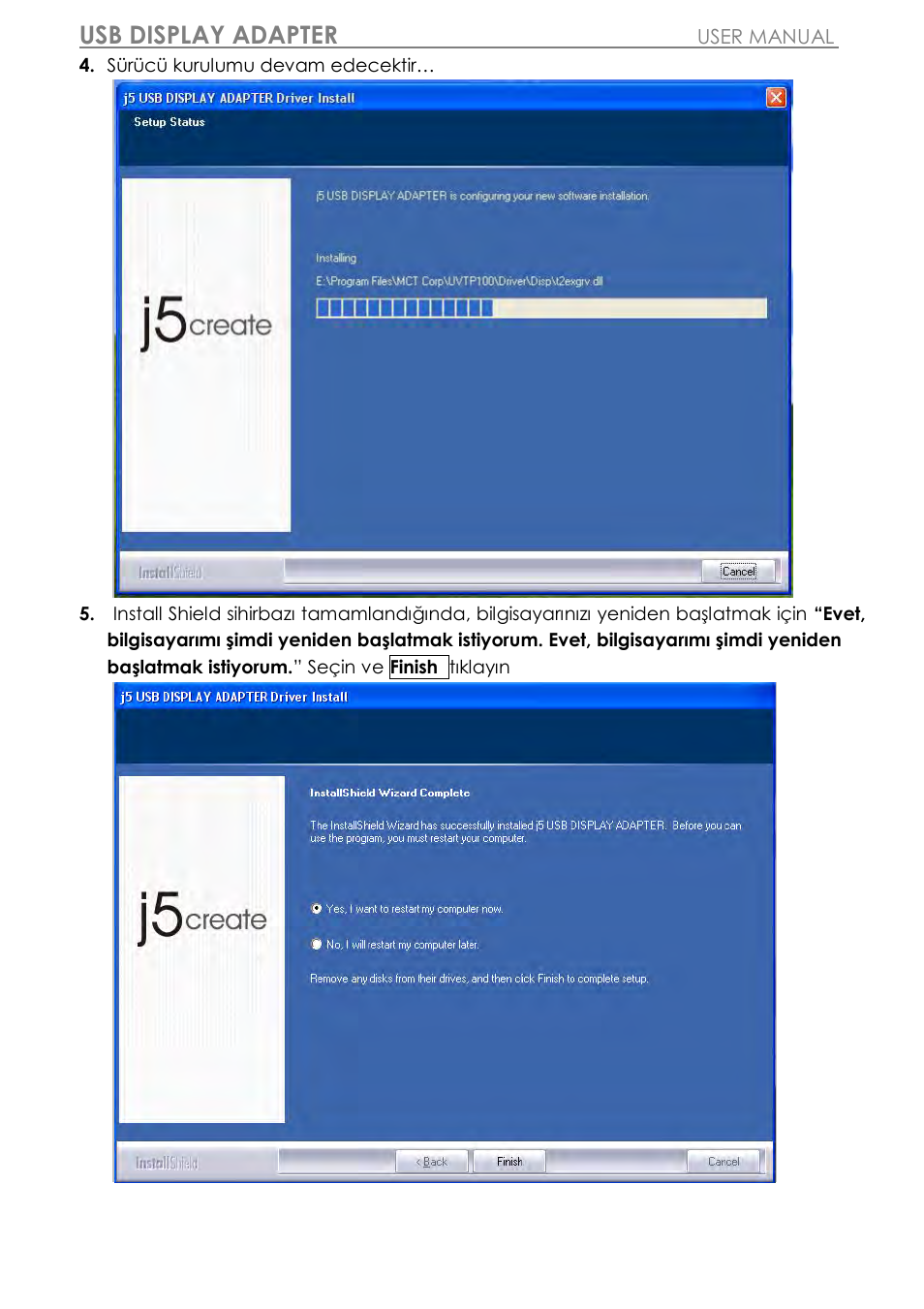 Usb display adapter | j5 create JUA310 - USB 3.0 VGA Display Adapter User Manual | Page 377 / 413