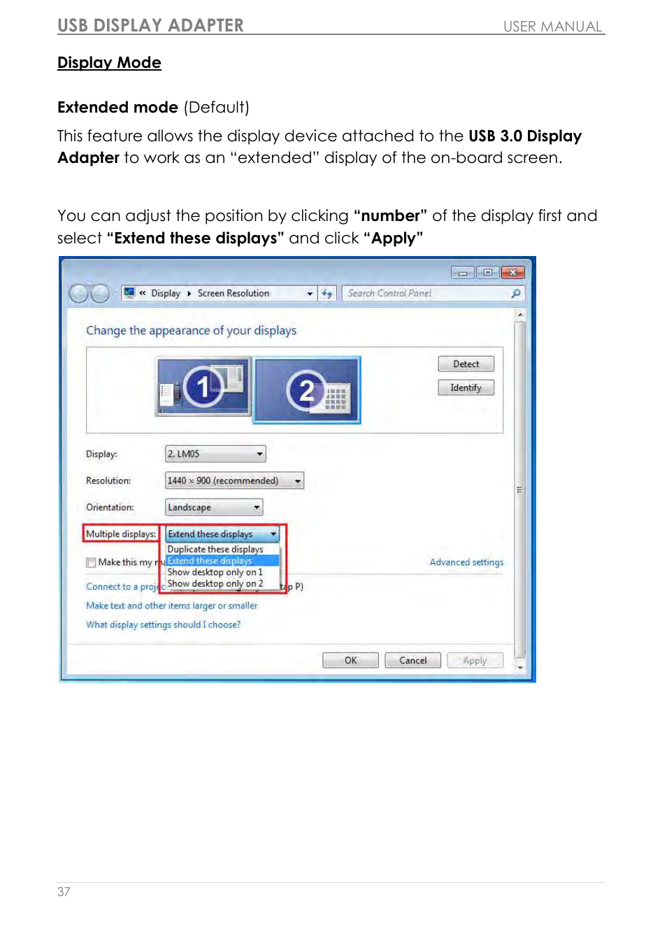 Usb display adapter | j5 create JUA310 - USB 3.0 VGA Display Adapter User Manual | Page 38 / 413