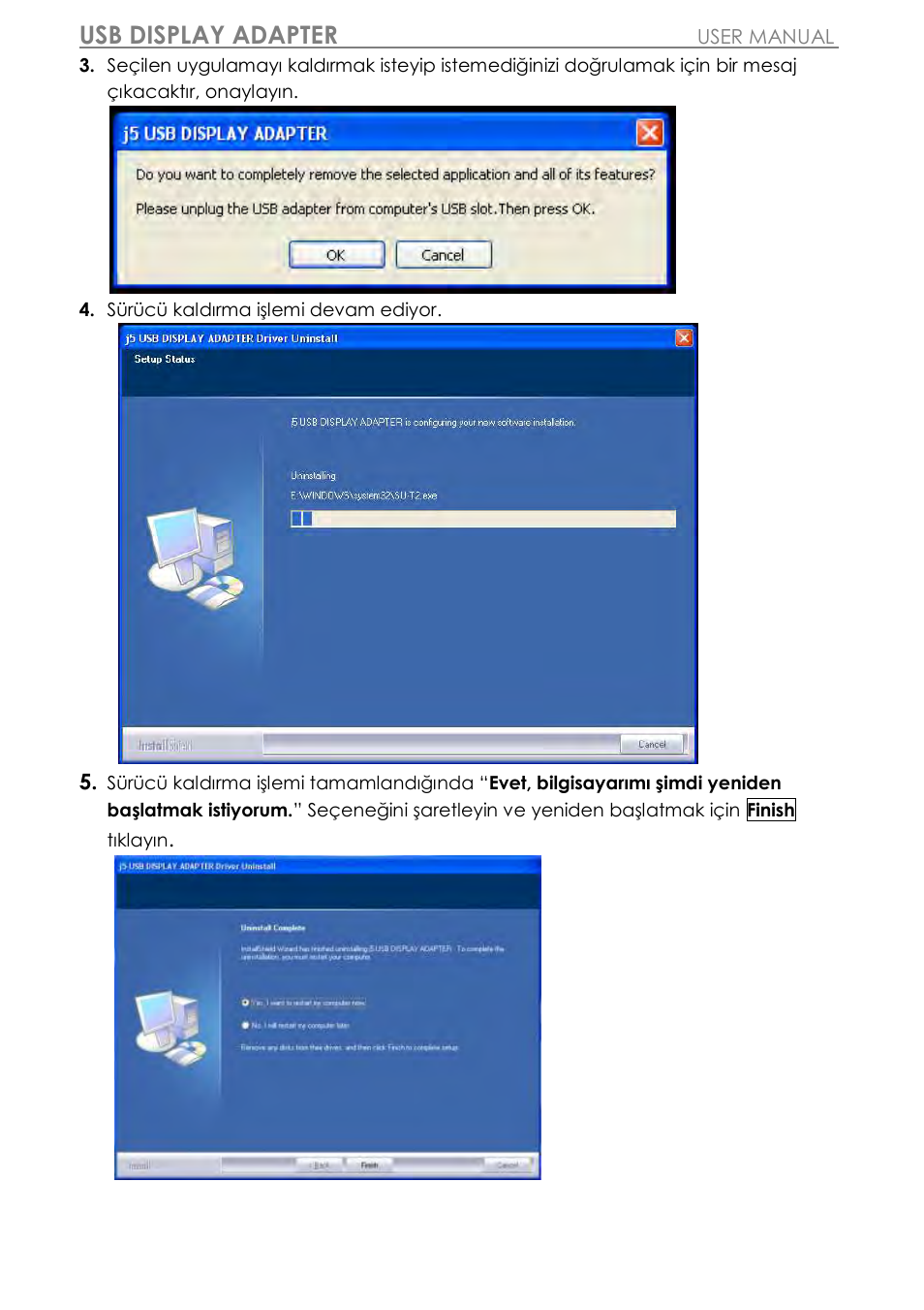 Usb display adapter | j5 create JUA310 - USB 3.0 VGA Display Adapter User Manual | Page 383 / 413