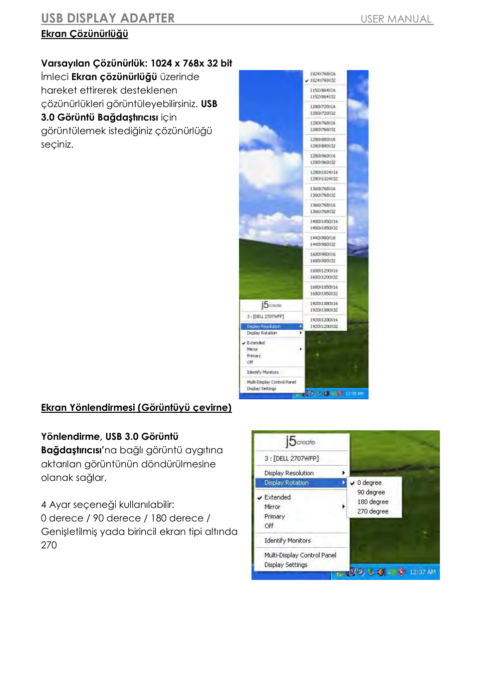 Usb display adapter | j5 create JUA310 - USB 3.0 VGA Display Adapter User Manual | Page 399 / 413